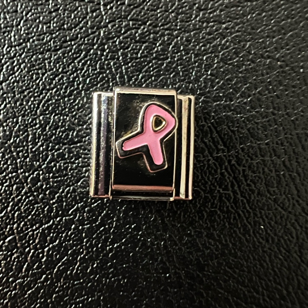 Breast Cancer Italian stainless steel charm